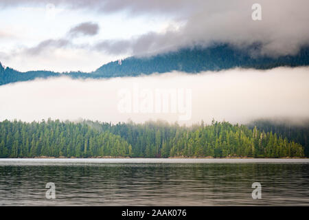 Clayoquot Sound wilderness landscape, Tofino, British Columbia, Canada Stock Photo