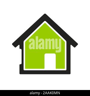 Passivhaus icon in geometric and simple style. Vector illustration. Stock Vector