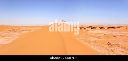 Erg Chigaga sand dunes, Sahara desert. Morocco Stock Photo