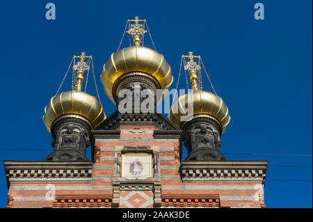 Russian Orthodox St. Alexander Nevsky Church, Copenhagen, Denmark Stock Photo