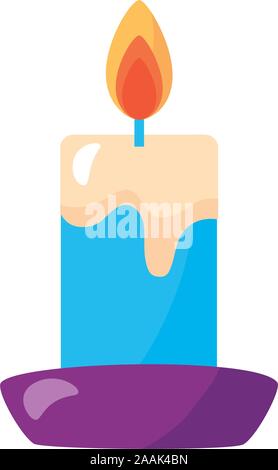 birthday celebration candle isometric icon Stock Vector