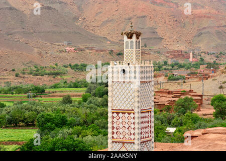 Traditional village in the High Atlas mountains. Morocco Stock Photo