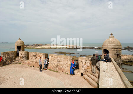 The 18th century South Bastion, Skala du Port. A Unesco World Heritage Site, Essaouira. Morocco Stock Photo