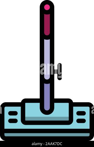 Kitchen mop icon. Outline kitchen mop vector icon for web design isolated on white background Stock Vector