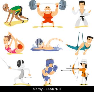 Olympic sports illustrations Stock Vector