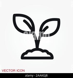 Garden icon isolated on background. Gardening symbol Stock Vector