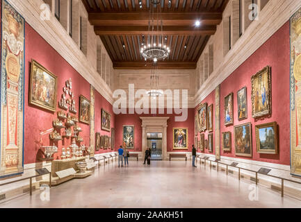 Interior of the Museum of Fine Arts, Boston, Massachusetts, USA Stock Photo