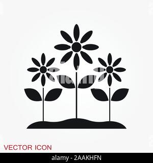 Garden icon isolated on background. Gardening symbol Stock Vector