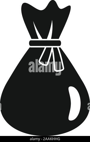 Sugar sack icon. Simple illustration of sugar sack vector icon for web design isolated on white background Stock Vector