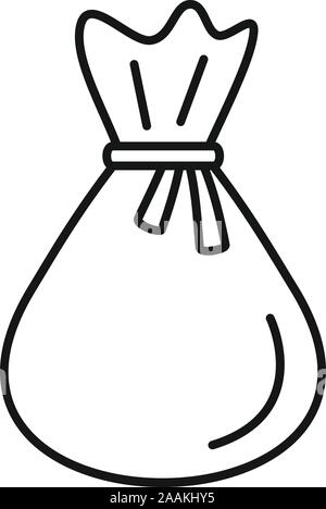 Sugar sack icon. Outline sugar sack vector icon for web design isolated on white background Stock Vector