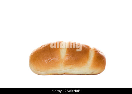 Brioche finger roll on isolated white background Stock Photo
