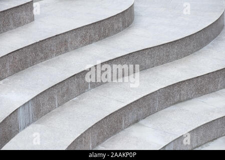 Abstract stairs made of stone, construction detail Stock Photo