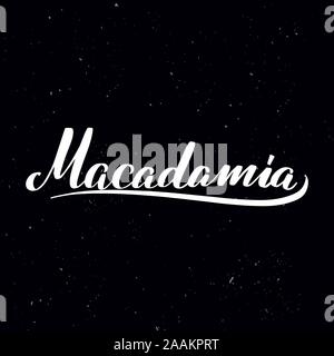 Handwritten calligraphy text, chalk on a blackboard Stock Vector