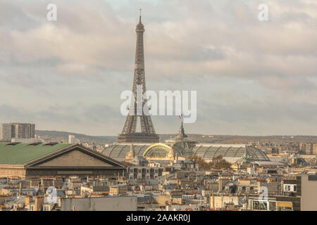 SEEN FROM THE GALERIES LAFAYETTE TERRACE, PARIS Stock Photo