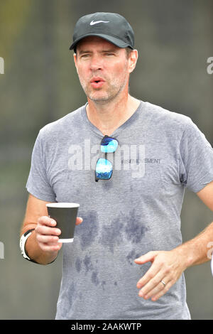 Boca Raton, Florida, USA. 22nd Nov, 2019. Scott Foley playing Tennis at The Boca Raton Resort Tennis Center for the 29th Annual Chris Evert/Raymond James Pro-Celebrity Tennis Classic, on November 22, 2019 in Boca Raton, Florida. People: Scott Foley Credit: Storms Media Group/Alamy Live News Stock Photo