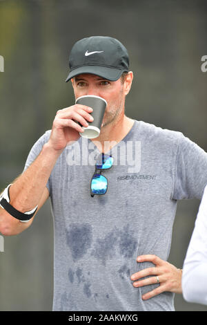 Boca Raton, Florida, USA. 22nd Nov, 2019. Scott Foley playing Tennis at The Boca Raton Resort Tennis Center for the 29th Annual Chris Evert/Raymond James Pro-Celebrity Tennis Classic, on November 22, 2019 in Boca Raton, Florida. People: Scott Foley Credit: Storms Media Group/Alamy Live News Stock Photo