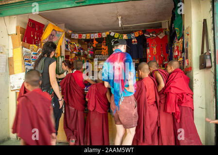 Diskit monastery in Nubra valley, Ladakh, northern India Stock Photo