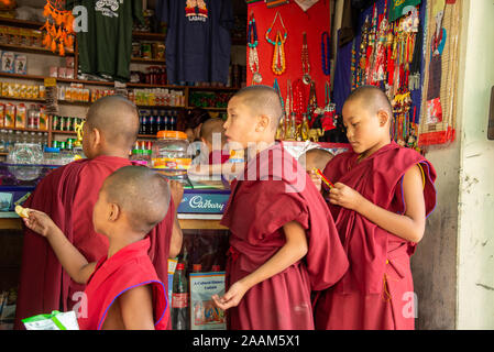 Diskit monastery in Nubra valley, Ladakh, northern India Stock Photo