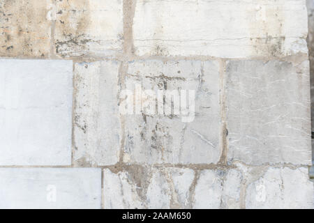 generic background of light white grey concrete stone tiles or bricks Stock Photo