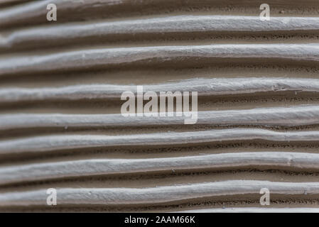irregular rough  grooved white background texture of wood linear lines Stock Photo