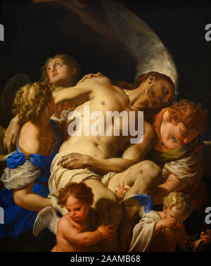Pietà: The Dead Christ supported by Angels, painting by Giovanni ...