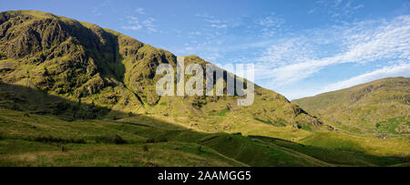 Harter Fell (left) & Mardale Ill Bell (right) from near Mardale Head car park, Haweswater, Cumbria Stock Photo