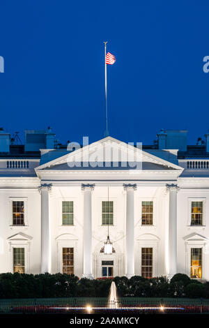 The White House, home of the United States President, Washington D.C., USA Stock Photo