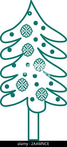 coniferus pine tree forest icon Stock Vector