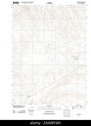 USGS TOPO Map Nebraska NE Clinton 20111107 TM Restoration Stock Photo