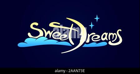 Logo Sweet Dreams. Icon Element Template Design Logos. business card template. Stock Vector