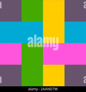 Barn quilt pattern, Amish Patchwork design, Abstract geometric tiled trail Vector illustration Stock Vector