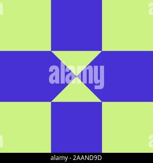 Barn quilt pattern, Amish Patchwork design, Abstract geometric tiled trail Vector illustration Stock Vector
