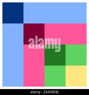 Barn quilt pattern, Amish Patchwork design, Abstract geometric tiled trail Vector illustration Stock Vector
