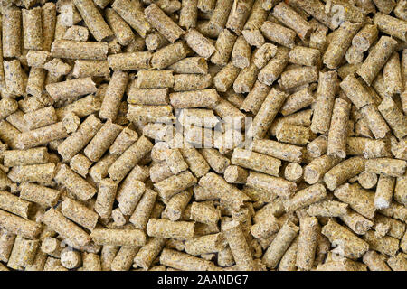 abstract background of rodent feed texture closeup Stock Photo