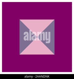 Barn quilt pattern, Amish Patchwork design, Abstract geometric tiled trail Vector illustration Stock Vector