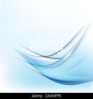 Bright blue abstract background. Vector illustration Stock Vector