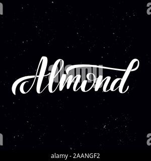 Handwritten calligraphy text, chalk on a blackboard Stock Vector