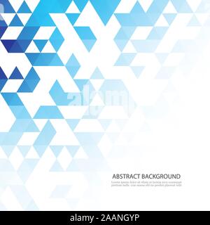 Blue Grid Mosaic Background Stock Vector