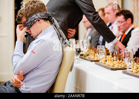 A chess event at the Loeb House at Harvard University in 2013