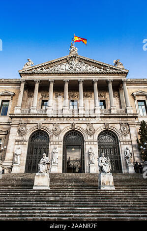 National Library, Madrid, Spain. Stock Photo
