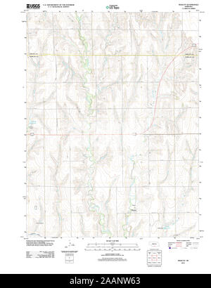 USGS TOPO Map Nebraska NE Mascot 20111107 TM Restoration Stock Photo