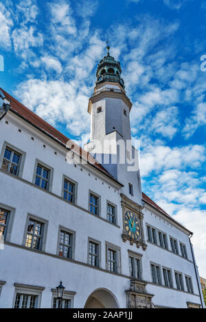 The town hall Luban was built from 1539 to 1544, Luban, Lower Silesian Voivodeship, Poland, Europe Stock Photo