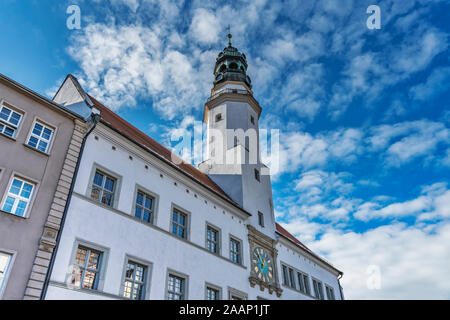 The town hall Luban was built from 1539 to 1544, Luban, Lower Silesian Voivodeship, Poland, Europe Stock Photo