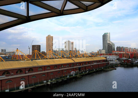 Billingsgate Fish Market, Canary Wharf, Borough of Poplar, London City, England. Stock Photo