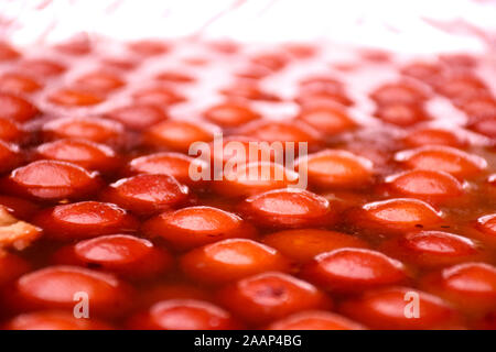 Gulab Jamun is a milk-solid-based Indian sweet made in festival or wedding party Stock Photo