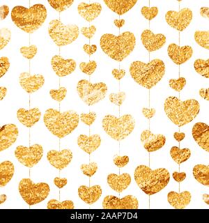 Heart Love Seamless Pattern Background Vector Illustration Stock Vector