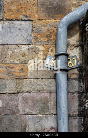Drain pipe, Edinburgh Castle Stock Photo