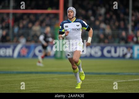 Hendon. United Kingdom. 23 November 2019. Hanno Dirksen (Ospreys). Saracens v Ospreys. Pool 4. Heineken Champions Cup. Second (2nd) round. Allianz Park. Hendon. London. UK. Credit Garry Bowden/Sport in Pictures/Alamy Live News. Stock Photo