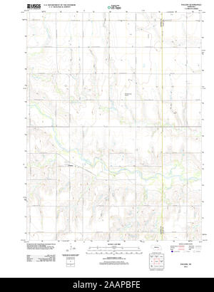 USGS TOPO Map Nebraska NE Pauline 20111109 TM Restoration Stock Photo