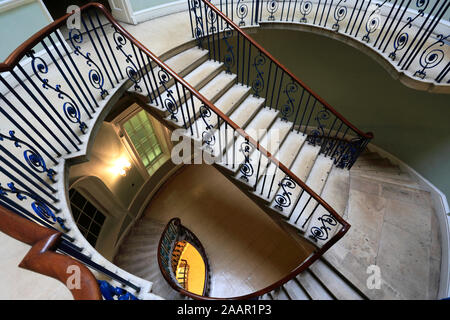 The Nelson Staircase, Somerset House, the Strand, London City, England. Stock Photo